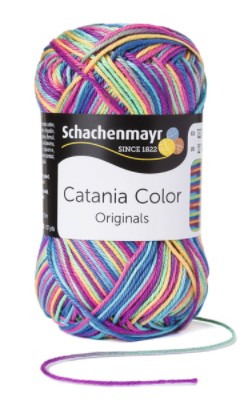 Catania Color, 93 - kék - lila - zöld - sárga melír