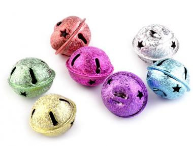 Csengettyű, 2,4cm - vegyes, változó színekben - 1db