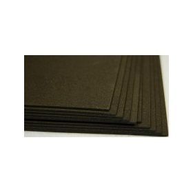 Dekorgumi lap, A/4-es - 2mm - fekete