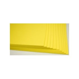 Dekorgumi lap, A/4-es - 2mm - napsárga