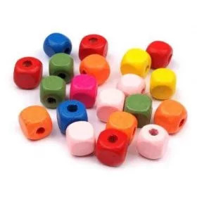 Fagyöngy, kocka - 1x1cm - 10db/csomag - vegyes szín