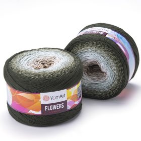 Flowers, 311 - zöld-khaki-fehér melír