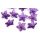 Gyöngy, virág - 2,9cm - 1db - lila