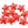 Gyöngy, virág - 2,9cm - 1db - piros