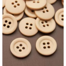 Gomb, 1,5cm - mogyoróbarna