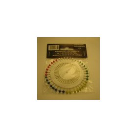 Gombostű készlet, színes fejű