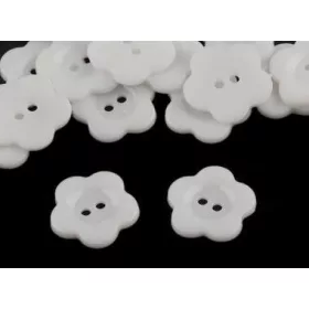 Gomb, 2,2cm - fehér - 1db