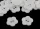 Gomb, 2,2cm - fehér - 1db
