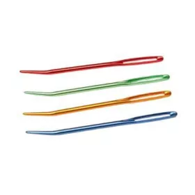Hajlított fém tű, 7cm - vegyes színekben - 1db