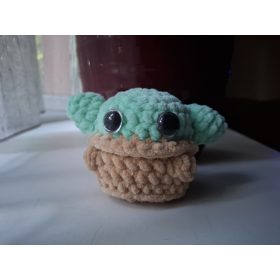 Horgolt Baby Yoda (Grogu) figura
