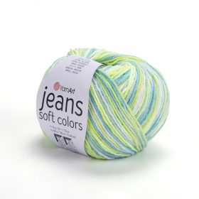 Jeans Soft Colors, 6211 - zöld-kék-fehér melír