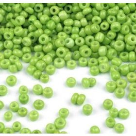 Kásagyöngy, kb. 4mm - 15g - 1050db/csomag - almazöld