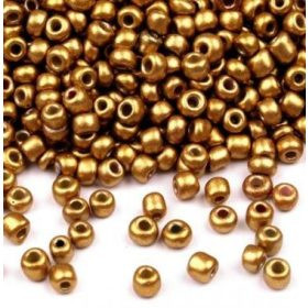 Kásagyöngy, kb. 4mm - 15g - 1050db/csomag - arany