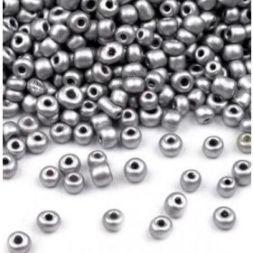 Kásagyöngy, kb. 4mm - 15g - 1050db/csomag - ezüst