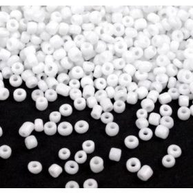 Kásagyöngy, kb. 4mm - 15g - 1050db/csomag - fehér