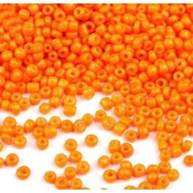 Kásagyöngy, kb. 4mm - 15g - 1050db/csomag - narancssárga