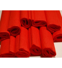 Krepp papír, 1 tekercs - 50x200cm - piros