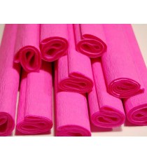 Krepp papír, 1 tekercs - 50x200cm - rózsaszín