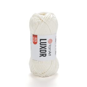 Luxor - 100% mercerizált pamut, 1201 - törtfehér