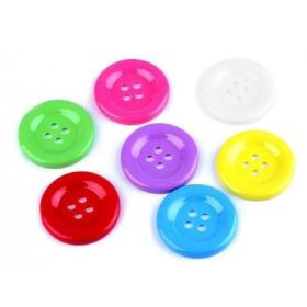 Műanyag gomb - 5cm - vegyes - 1db