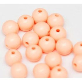 Műanyag gyöngy, 1cm - 20db - barack