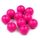 Műanyag gyöngy, 1cm - 20db - pink