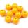 Műanyag gyöngy, 1cm - 20db - sárga