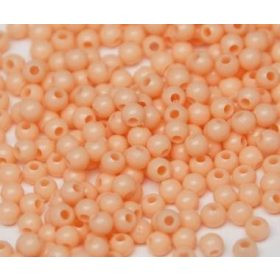 Műanyag gyöngy, 3mm - kb. 400db/csomag - barack