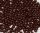 Műanyag gyöngy, 3mm - kb. 400db/csomag - barna