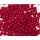 Műanyag gyöngy, 3mm - kb. 400db/csomag - piros