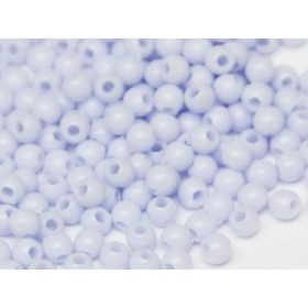 Műanyag gyöngy, 3mm - kb. 400db/csomag - világoskék