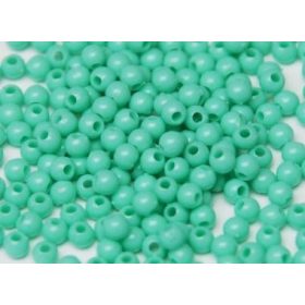 Műanyag gyöngy, 3mm - kb. 400db/csomag - világoszöld