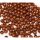 Műanyag gyöngy, 4mm - kb. 250db/csomag - barna