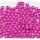 Műanyag gyöngy, 4mm - kb. 250db/csomag - pink