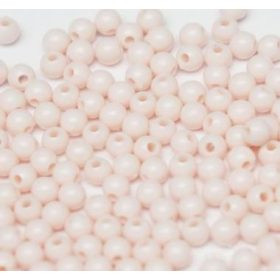 Műanyag gyöngy, 4mm - kb. 250db/csomag - rózsaszín