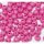 Műanyag gyöngy, 6mm - kb. 50db/csomag - pink