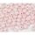 Műanyag gyöngy, 6mm - kb. 50db/csomag - rózsaszín