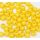 Műanyag gyöngy, 6mm - kb. 50db/csomag - sárga