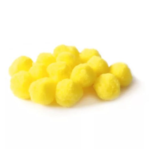 Pom-pom, 3cm-es - 30db/csomag - sárga