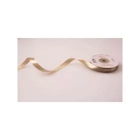 Szatén szalag, 12mmx23m - bézs