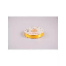 Szatén szalag, 12mmx23m - citromsárga
