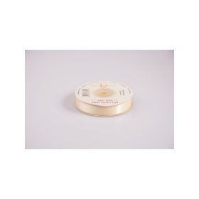 Szatén szalag, 12mmx23m - ekrü