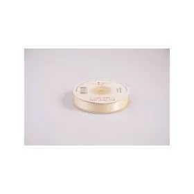 Szatén szalag, 12mmx23m - ekrü