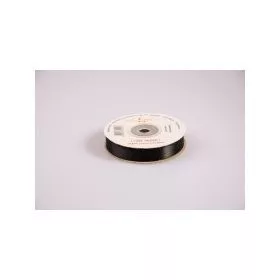 Szatén szalag, 12mmx23m - fekete