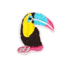 Vasalható folt, tukán - 3x3cm - 1db