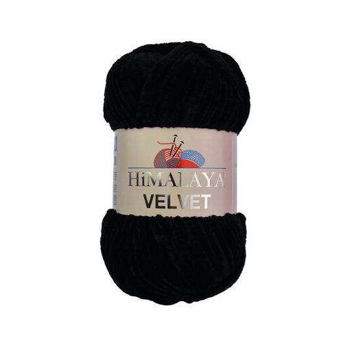 Velvet - Plüss fonal, 90011 - fekete